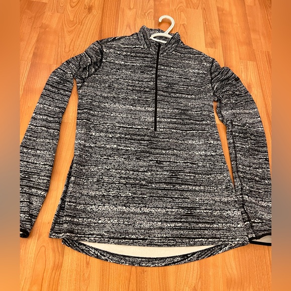 Women's Nike Pro Warm Subtle Print 1/2 Zip - Picture 1 of 3